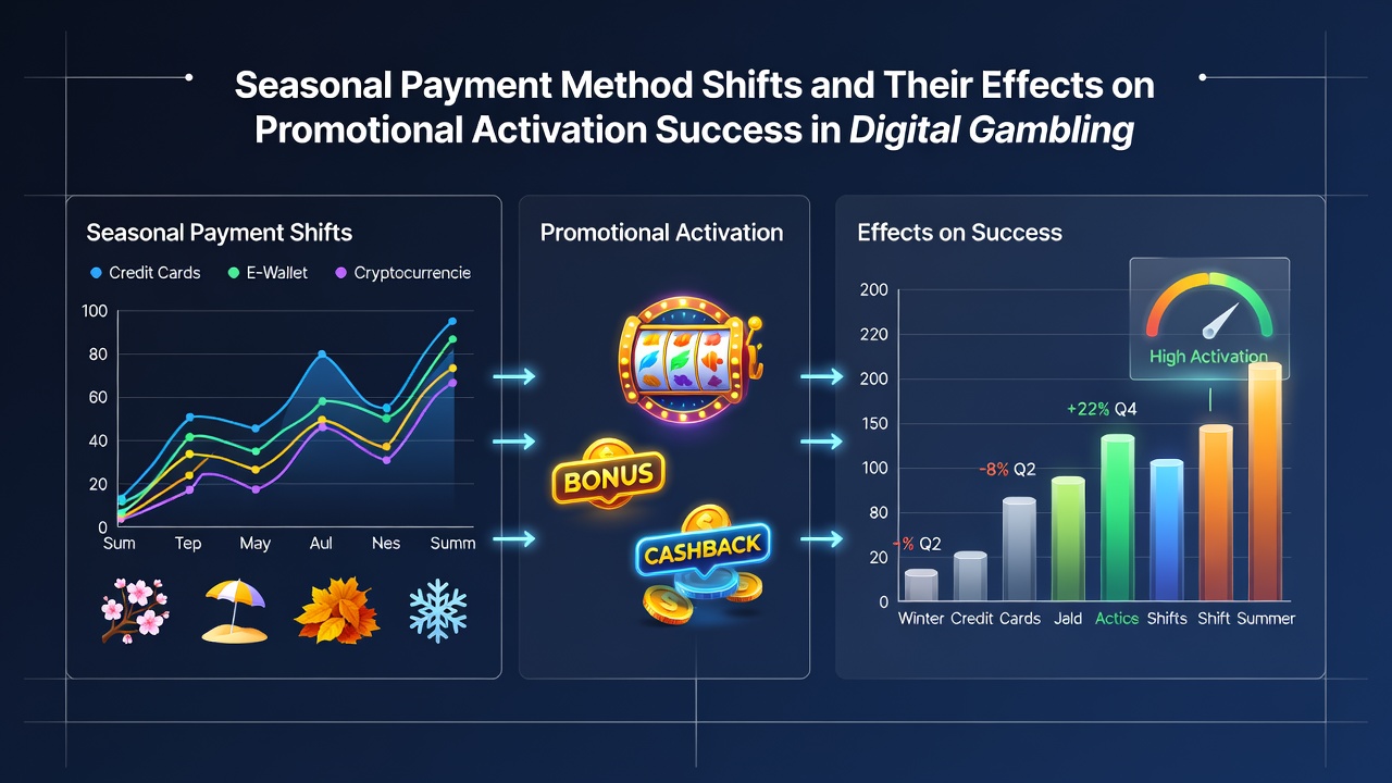 Graph illustrating promotional activation rates correlated with payment method changes over multiple quarters
